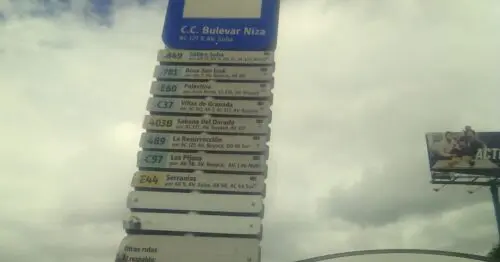 PARADERO SITP CENTRO COMERCIAL BULEVAR NIZA  007A02